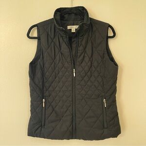 Coldwater Creek Women's Black Quilted Vest